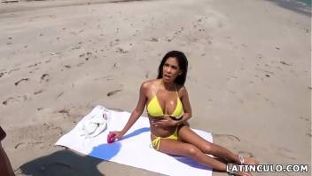 I picked up a hot latina on the beach! - Shay Evans