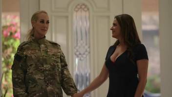 Lesbian Soldier MILF Gets Home - Elexis Monroe and Brandi Love
